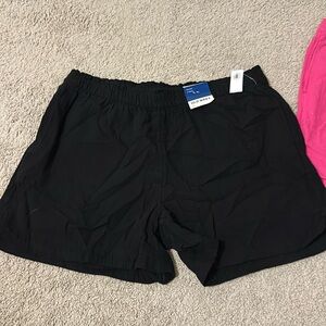 5” Inseam Black Linen Shorts